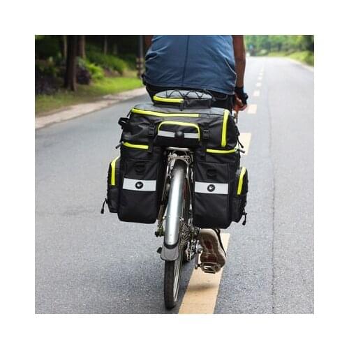 Rhinowalk Upgrade 3 in 1 Bike Bags Rear Seat Trunk-Bag Waterproof Bicycle Pannier 65L MTB Cycling Luggage Multifunction Backpack