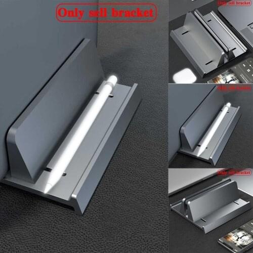 Vertical Aluminum Laptop Stand Multifunction Desktop Size HP Holder For Notebook Tablet Adjustable Dock More Dell with MacB I7N6