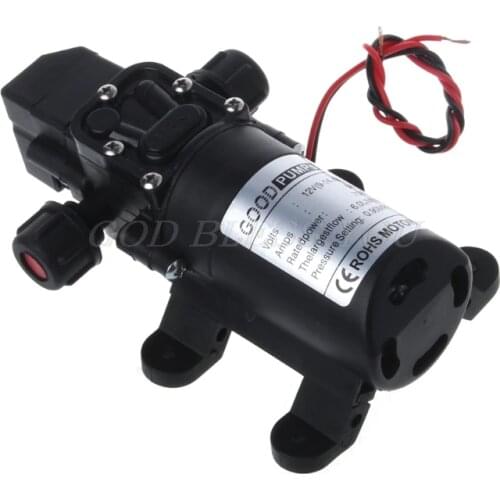 DC 12V 130PSI 6L/Min Water High Pressure Diaphragm Self Priming Pump 70W New Drop Shipping