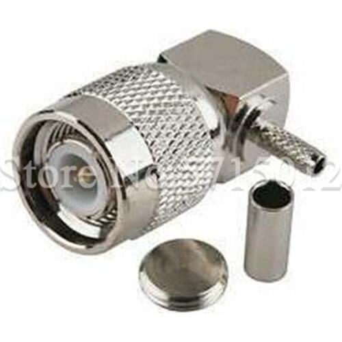 2pcs RF Cable ModuleTNC Male Head Internal Needle 90 Degree Crimping Connector TNC-JW1.5 For Connect RG316 RG174 Cable