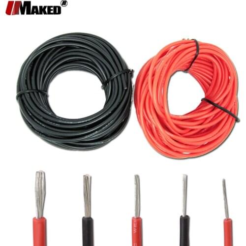 305M 3239 Heat-resistant cable Soft silicone Electronic wire 12 14 16 18 20 22 24 26 28AWG 2 colors tinned copper silicone wires