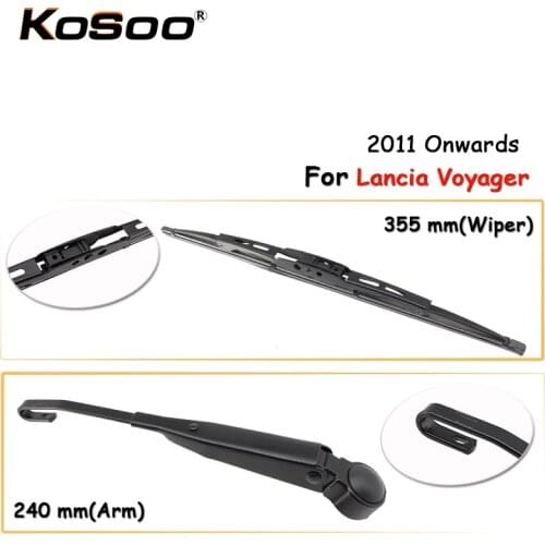 KOSOO Auto Rear Car Wiper Blade For Lancia Voyager,355mm 2011 Onwards Rear Window Windshield Wiper Blades Arm,Car Accessories