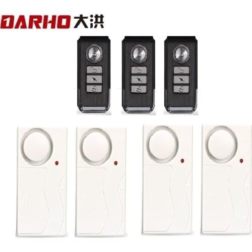 Darho 120DB Wireless Door/Window Entry Security Burglar Sensor Alarm PIR Magnetic Smart Home Garage System 3Remote Controls