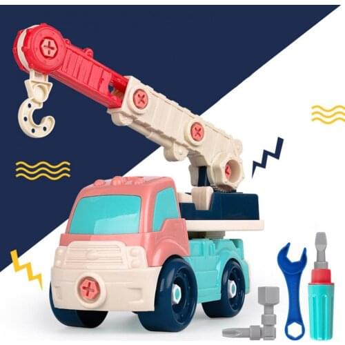 Engineering Toy Detachable Assembly Easily ABS Construction Vehicles Toy for Kids