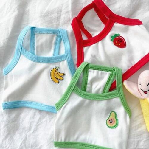 Cool Puppy Small Sling Pet Summer Breathable Vest Teddy Fruit Pullover Soft Dog Clothes Fashion Pet Products XS-XL