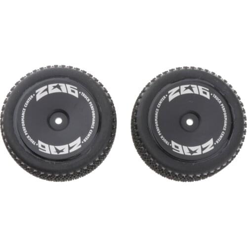 2 Pcs RC Car Front Tyre Wheel Rim Tire Set for WLTOYS 144001 4WD RC Buggy