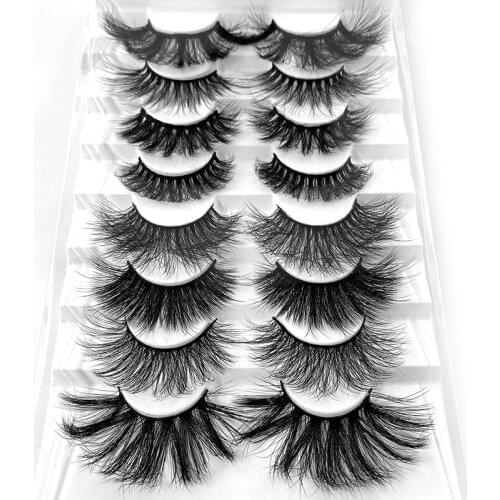 LTWEGO 5 pairs faux 3d mink lashes fluffy new wispy false eyelashes natural long eyelash extension makeup handmade fake lashes