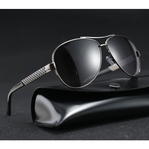 2021 Mens Polarized Sunglasses for Sports Outdoor Driving Polaroid Sunglasses Men Pilot Metal Frame Sun Glasses Gafas De