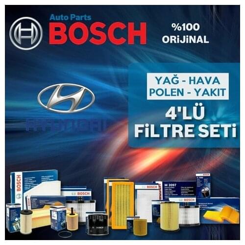For Hyundai Accent Blue 1.6 Crdı Bosch Filter Care Set 2011-2016