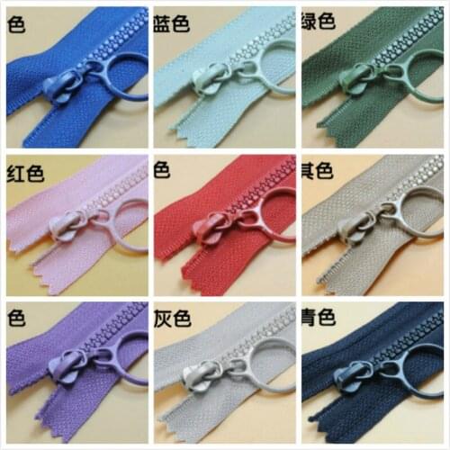 50 PCS/LOT CHEAP RESIN Zipper CLOSE END RING CIRCLE Slider for COLLAR BAG POCKET Sewing ACCESSORIES ART DIY