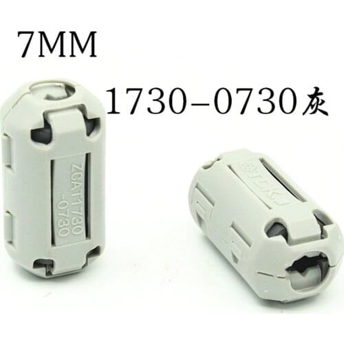 New 10 pcs Hi-End Black or Grey Clip on EMI RFI Filter Snap Around Ferrite Nickel for Hifi Audio Cable Prevent Electromagnetic