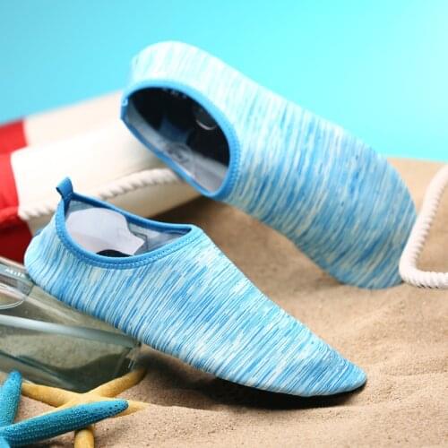 Sapato Praia Beach Shoes Aqua Sock Summer Water Shoes For Women Men Fishing Upstream Sea Swimming Barefoot Yoga Sneakers Blue