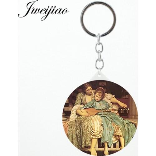 JWEIJIAO mothers day gift key ring Mirrors mother and son Mini ART Decoration Beauty Health Makeup mirrors MM199