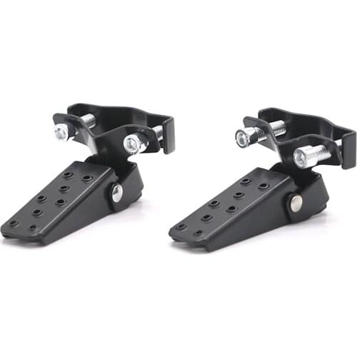 Retro Motorcycle Scooter Foldable Foot Pegs Clamp-on Axle Pedal Universal Footrests Motorbike Highway Peg CG125 GN125 AX100