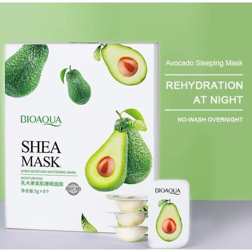 BIOAQUA Shea Butter Pudding Mask Skin Care Moisturizing and Shrinking Pores Nourish Skin Sleep Facial Mask Face Care TSLM2