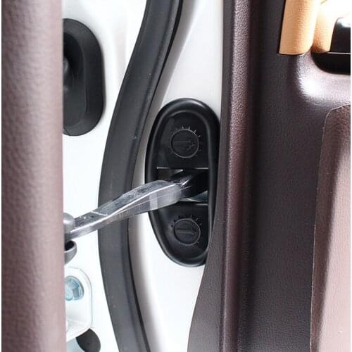 QHCP Car Door Lock Stopper Limiting Cover Case Stickers Waterproof Soft Plastic 4Pcs For Lexus ES200 260 300H 2018 Car Accessory