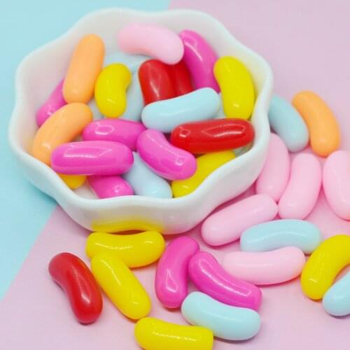 DIY resin candy craft for ornament 10*21mm 50pcs muitlcolor color