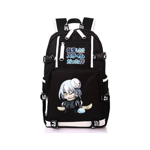 Anime That Time I Got Reincarnated as a Slime Backpack Cosplay Rimuru Tempest Oxford Bag Schoolbag Travel Bags