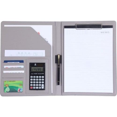 DIY Scarp Business Manager Padfolio Multi-function Advanced Folder Writing Pads Office School Supplies Clipboard Embossing File