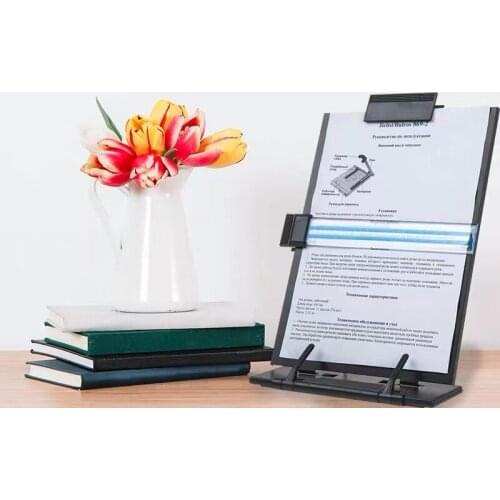 A4 Letter Size Foldable Desktop Document Book Holder Clipboard Adjustable Clip Line Guide Typing Reading Correct Bad Posture