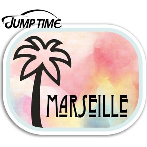 Jump Time for Marseille France Vinyl Stickers Travel Sticker Laptop Luggage Decal Window Tank Waterproof Car Decoration