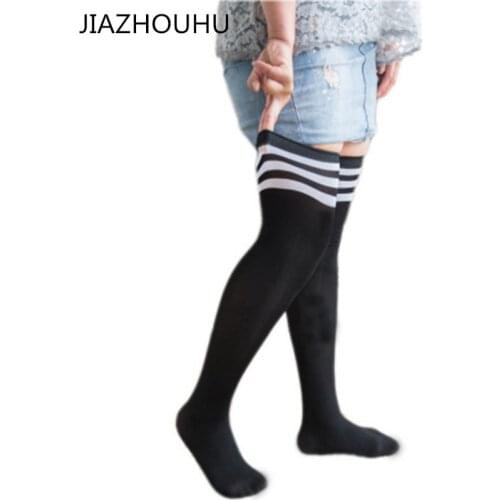 Large Size Loose Womens Stockings Over Knee Socks Thigh High Socks Explosion Plus Size Female Stockings Loose Long Socks Women