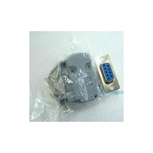 10PCS RS232 Serial 9 Pin COM Male Female Plug Connector DB9 Head with Plastic Shell Housing Case Good quality