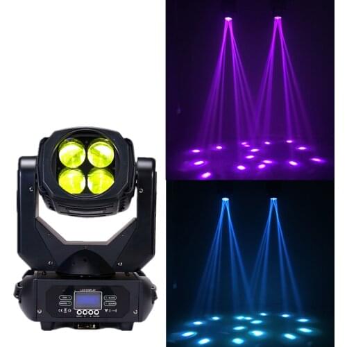 4×25W high beam moving head light, suitable for adjusting the atmosphere of disco, music, party, nightclub and other places