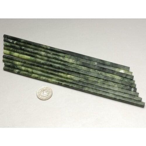 4Pairs Handmade Natural Green Jade Chopsticks