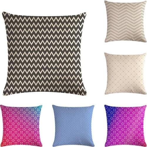 45*45cm Colorful Decorative Cushion Cover Linen Black Throw Pillow Cover Scandinavian Pillow Case Home Office Sofa Decor ZY448