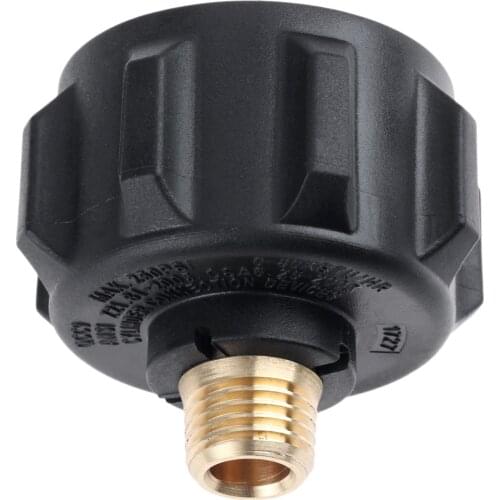 Solid Brass QCC1 Propane Adapter Gas Regulator Valve 1/4 Inch Male Pipe Thread for Propane Gas