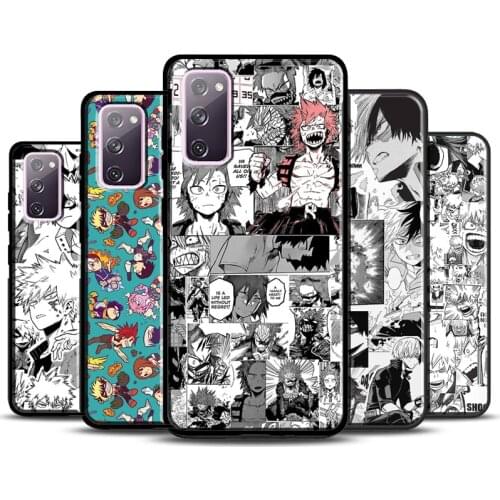 My Hero Academia Deku Manga Collage Phone Case For Samsung Galaxy S20 FE S8 S9 S10 Plus Note 10 Plus Note 20 S21 Ultra Cover