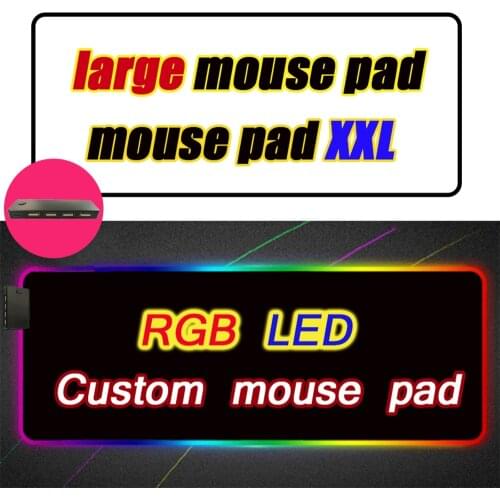 Customized RGB Black Glowing Mouse Pad USB Hub Mouse Pad Four USB Docking Dock Typec Interface Multi-interface Mousepad Desk Mat