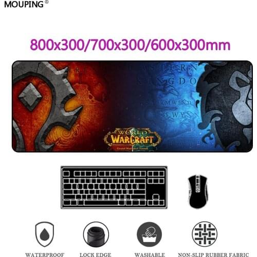 Art Gamer Keyboard Carpet World of Warcraft MousePads Computer Laptop Anime Mouse Mat Large Mouse Pad Keyboards Mat DropShipping