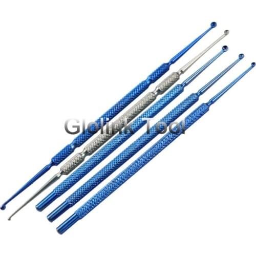 Instruments Spatula tarsus Gland Curettage Double Head Stainless Steel Scraping Teeth Titanium Alloy Surgery Tools