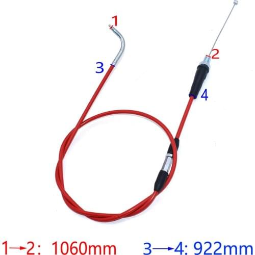 Dirt Bike Throttle Cable For Kayo BSE NC250 Chinese Zhenglin Pit Bike Motorcycle Motocross