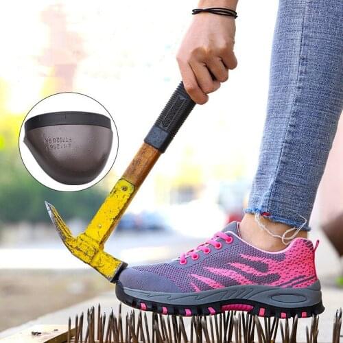 Anti-smashing Puncture-Proof Safety Shoes Men Women Steel Toe Air Work Sneakers Indestructible Ryder Shoes Fashion Mens Boots