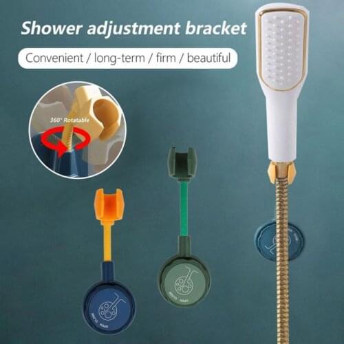 Bathroom Shower Hook Free Punching Seamless Adjustable Fixed Base Shower Accessories Creative Shower Rack Household Products