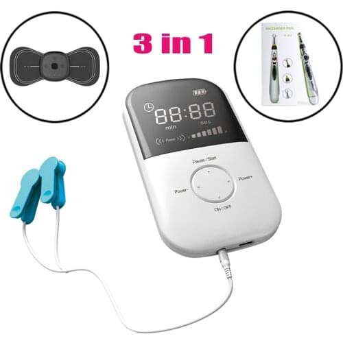 LASTEK 3 in 1 Health Care Depression Anxiety Migraine Insomnia CES Therapy Device + Acupuncture Pen + Cervical Massage Stickers