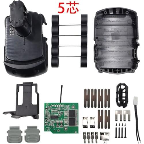 Dawupine EBM1815 Li-ion Battery Plastic Case PCB BMS Charging Protection Circuit Board For Hitachi 18V BCL1815 DS18DVB2 Tool