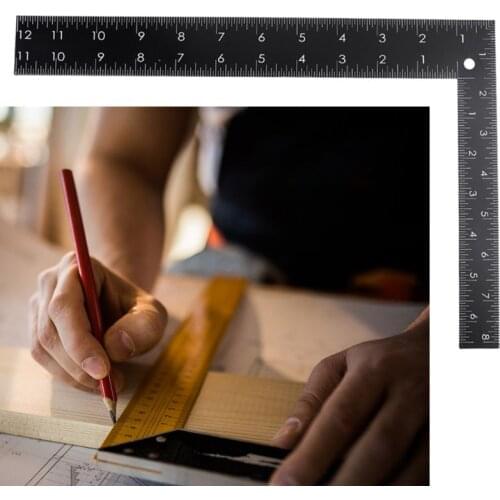 Metal L-Square Shape Patchwork Ruler for Tailor Garment Pattern Making Craft Dropship