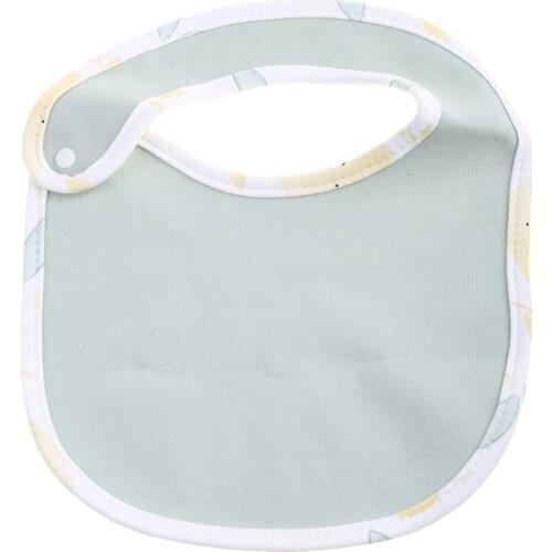 T5EC Fashion Newborn Baby Bibs Print Girl Boy Waterproof Saliva Towel Scarf Cotton Infant Burp Cloths Feeding Apron