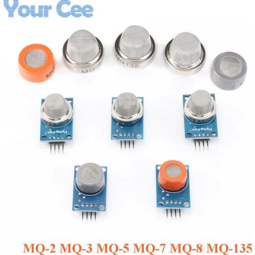 MQ-2 MQ-3 MQ-5 MQ-7 MQ-8 MQ-135 Detection Smoke Methane liquefied Gas Sensor Module for Arduino Starter DIY Kit