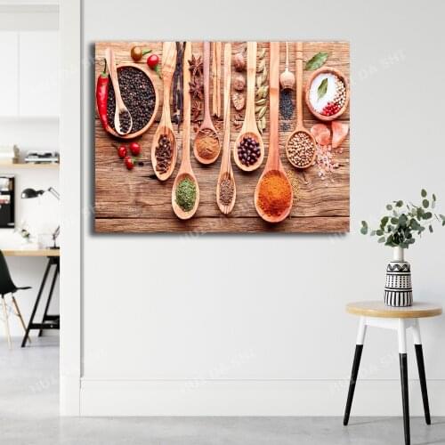 Kitchen wall decor Dining room decor Kitchen wall art Restaurant wall art Spice wall art Kitchen poster