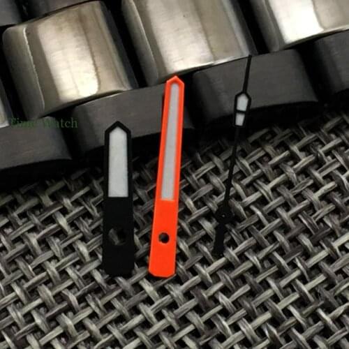 New Arrival Orange Watch Hands Spare Parts Fit For NH35 NH36 7s35 4r35 7009 Automatic Movement Green Lume Replacements