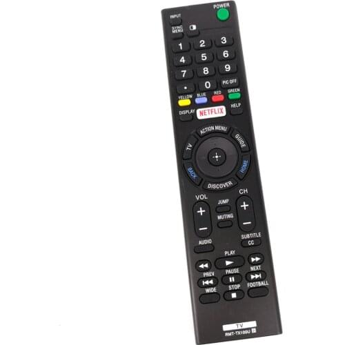 New Remote Control RMT-TX100U Replacement for SONY LED HD TV KDL-50W800C/ XBR-55X850C/ XBR-65X850C/XBR-65X900C/ XBR-65X930