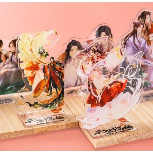 Heaven Officials Blessing Standing Plate Anime Tian Guan Ci Fu Xielian Huacheng Figure Model Desk Decor Charming Gifts