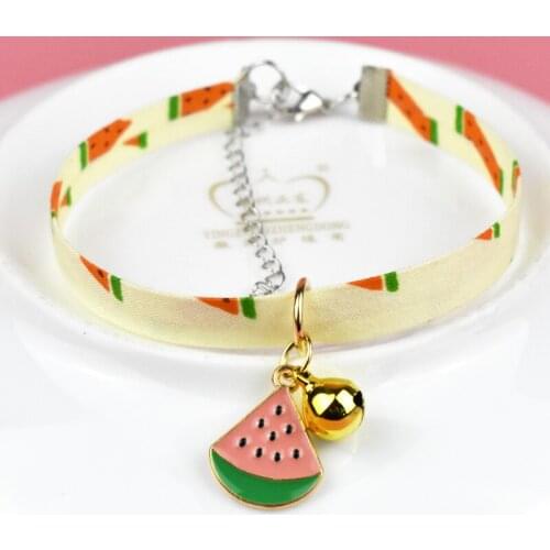 Kitten Collar With Bell Cute Pet Cat Collar Cat Necklace Pet Supplies Collier For Kittens