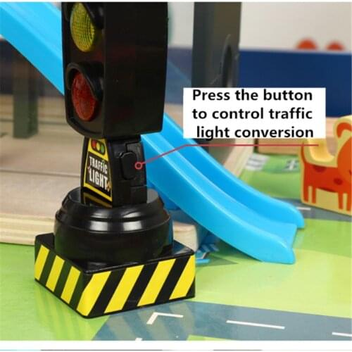 Singing Traffic Light Toy Traffic Signal Model Road Sign Suitable For Brio Train Y4QA