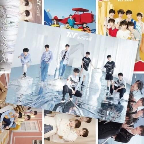 Times Youth League Poster TNT Ding Chengxin Liu Yaowen Ma Jiaqi Wallpaper Super HD Signature Wallpaper, 30*50cm, Set of 8PC
